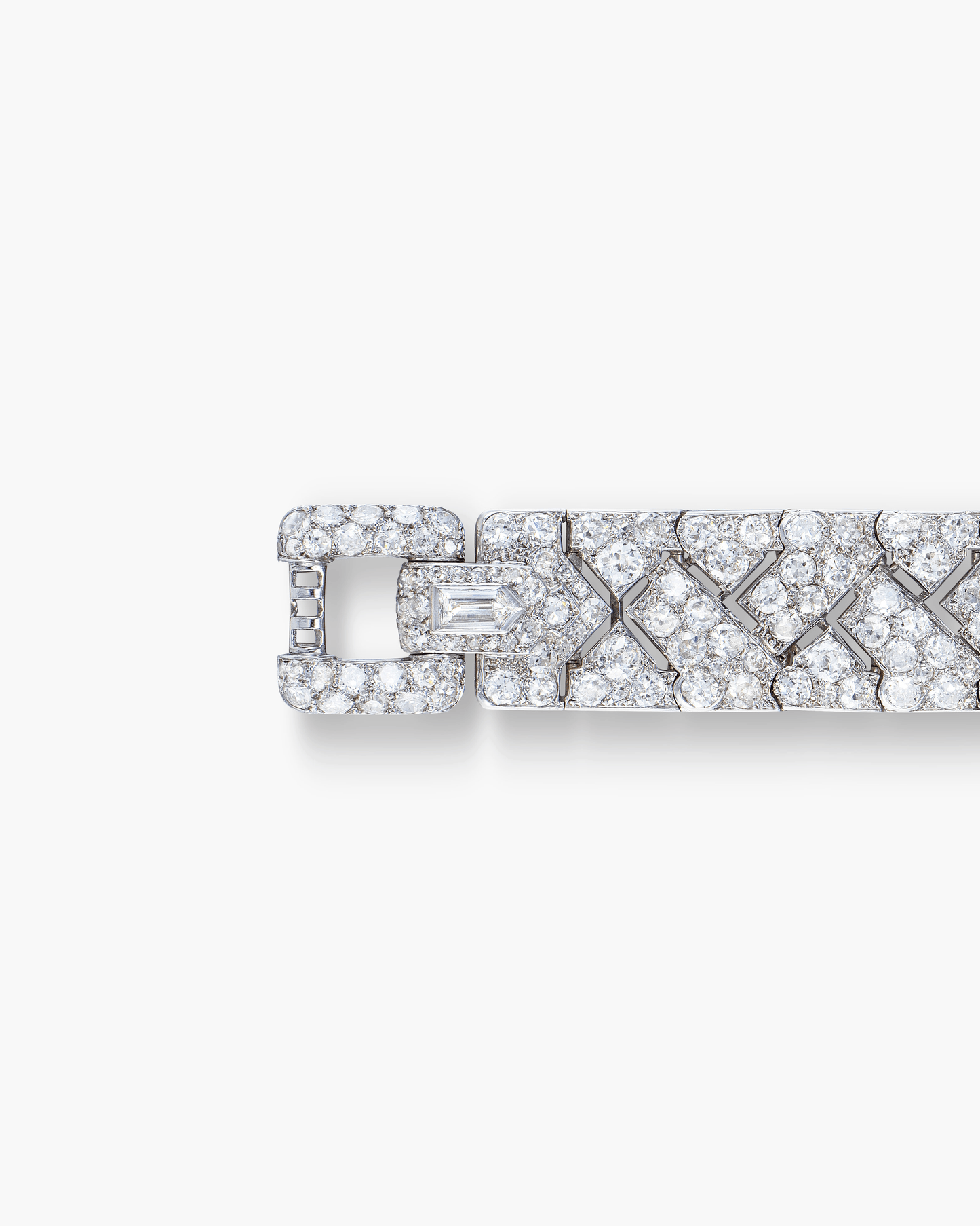 Art Deco Diamond Strap Bracelet by Cartier