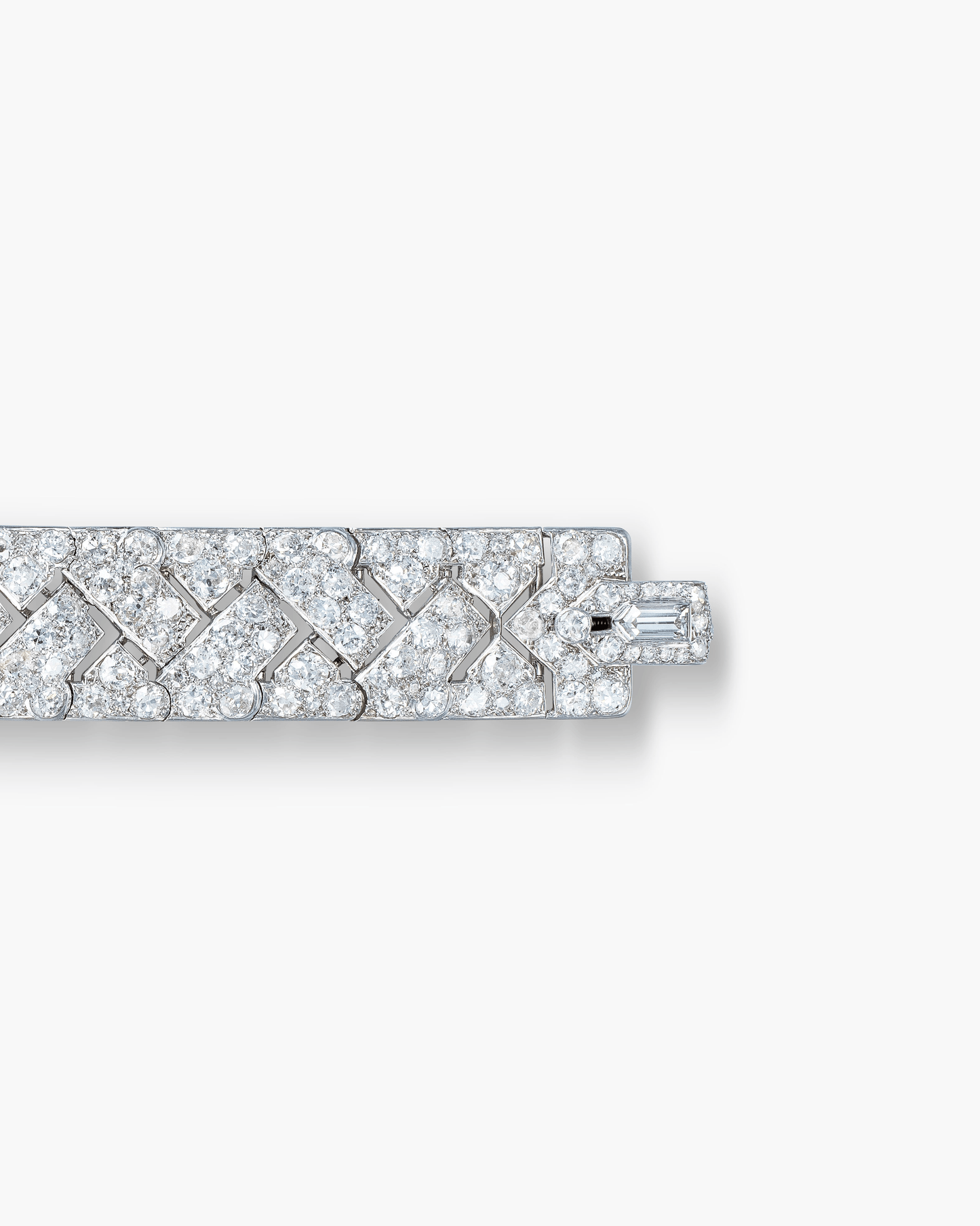 Art Deco Diamond Strap Bracelet by Cartier