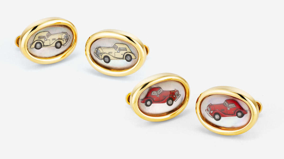 Hand Painted cufflink collection
