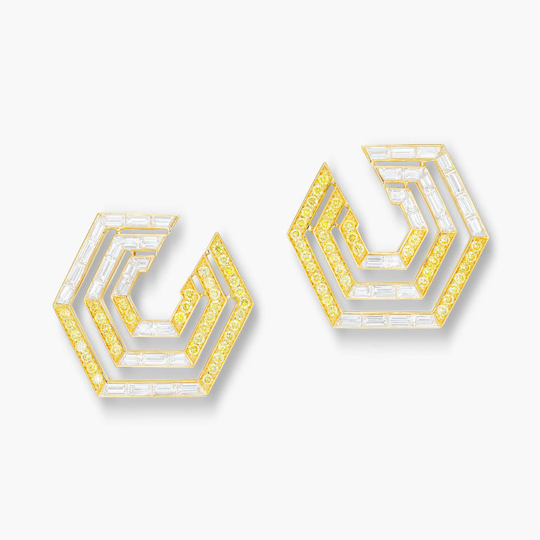 Concentrica Yellow Earrings