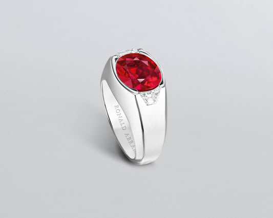 5.52 carat Oval Shape Ruby Ring