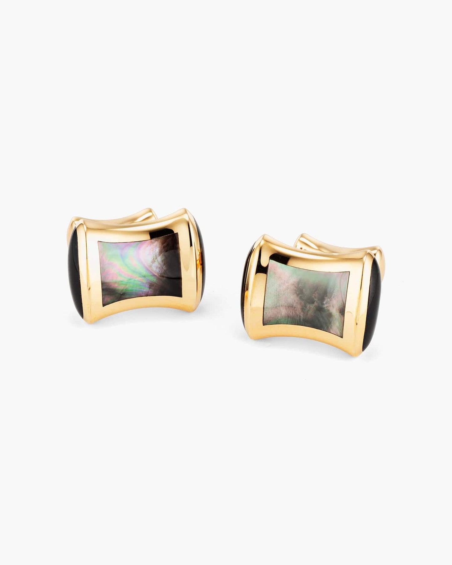 Black Mother of Pearl Bow Cufflinks