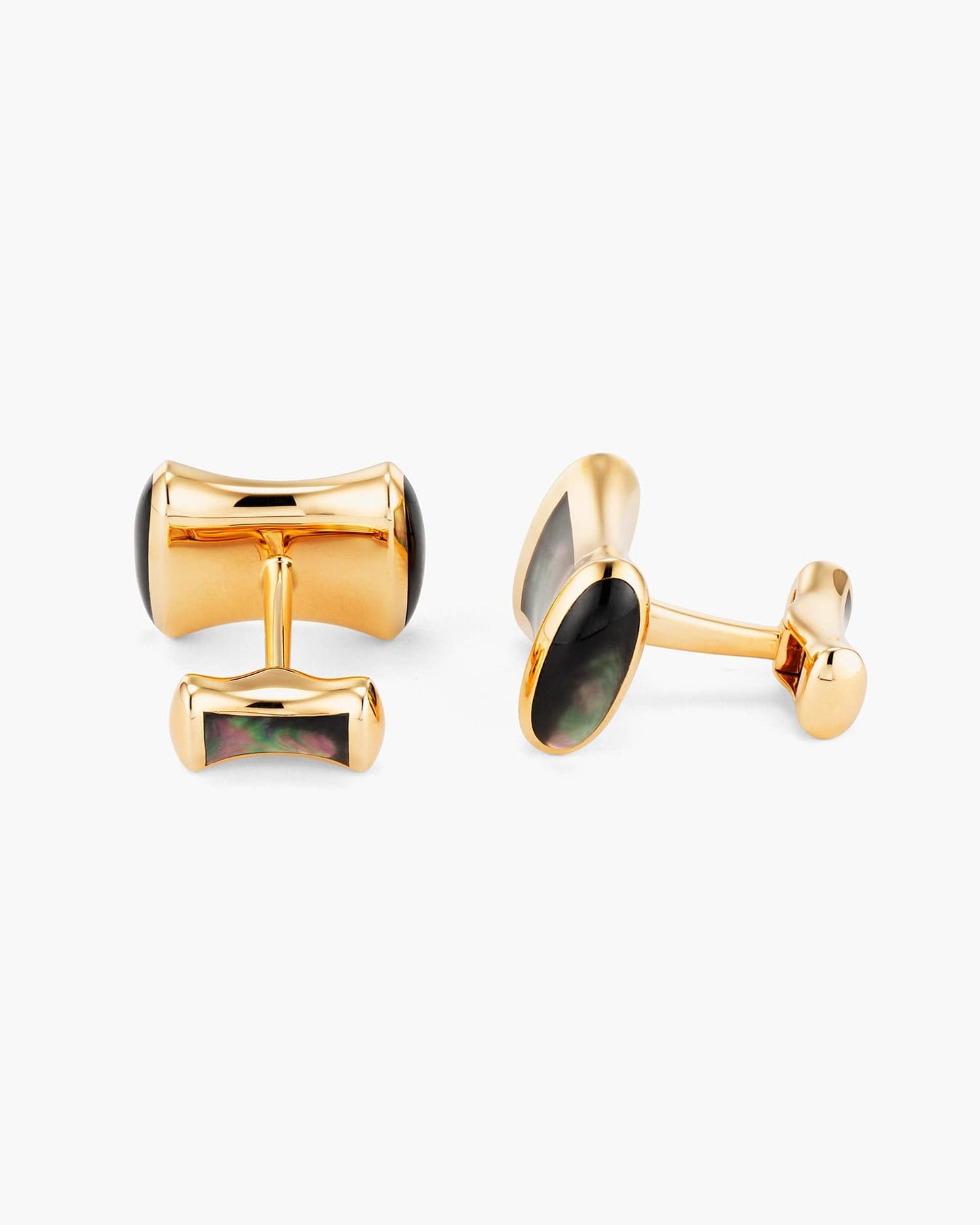 Black Mother of Pearl Bow Cufflinks