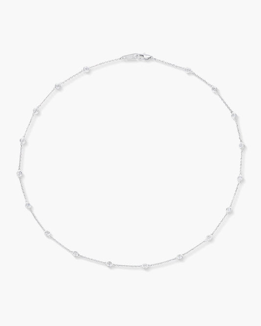 Round Brilliant Cut Diamond Necklace, 1.00 carats
