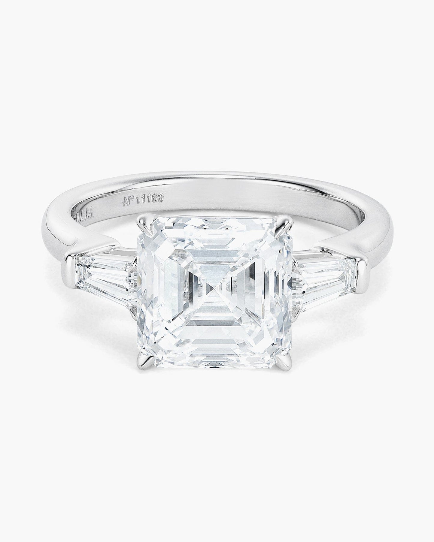 3.51 carat Asscher Cut Diamond Ring