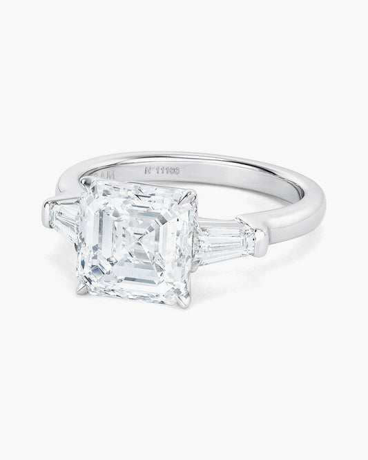 3.51 carat Asscher Cut Diamond Ring