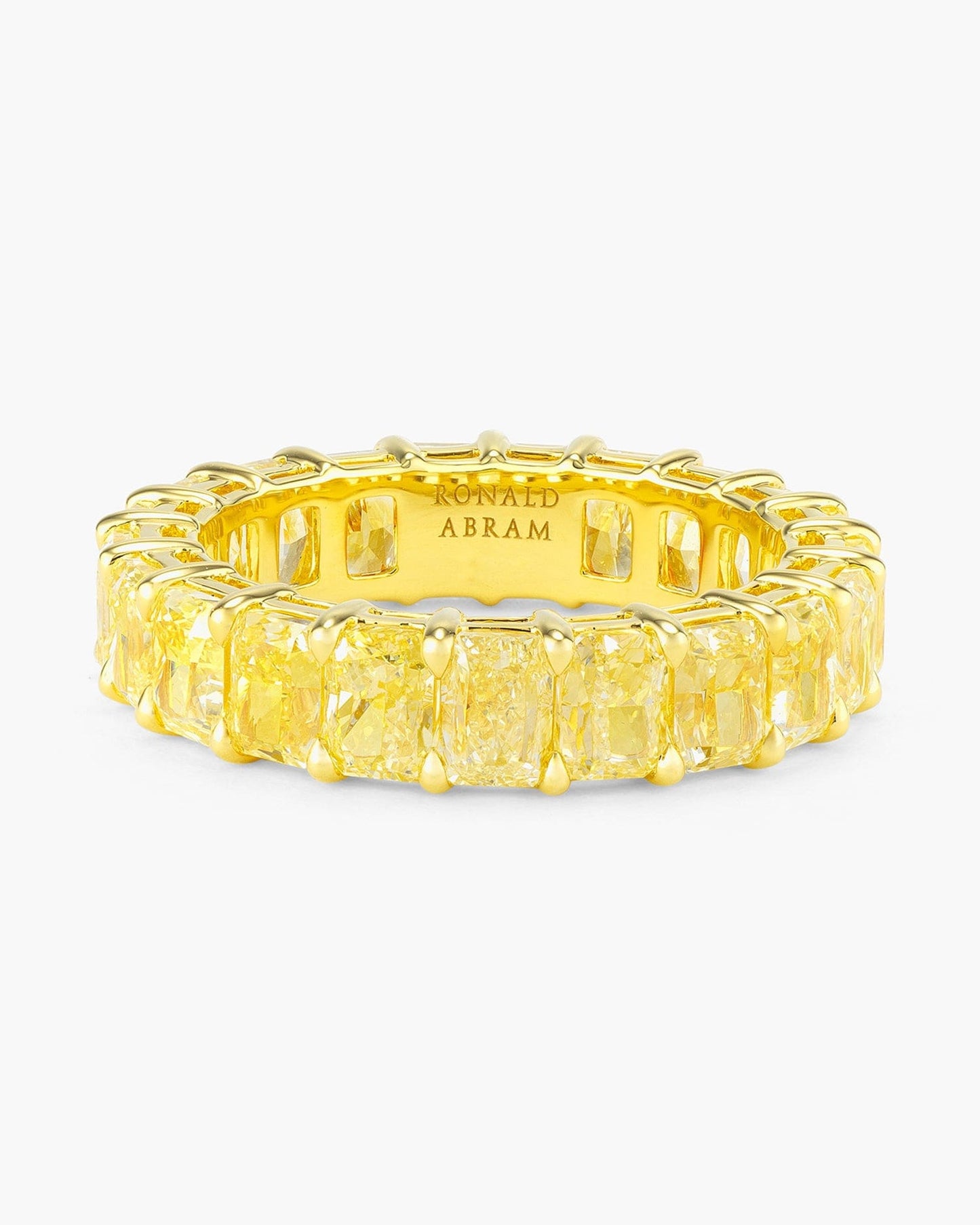 Radiant Cut Fancy Yellow Diamond Eternity Ring (0.30 carat)