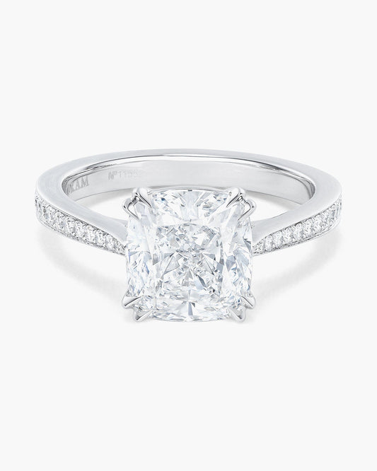 3.12 carat Cushion Cut Diamond Ring