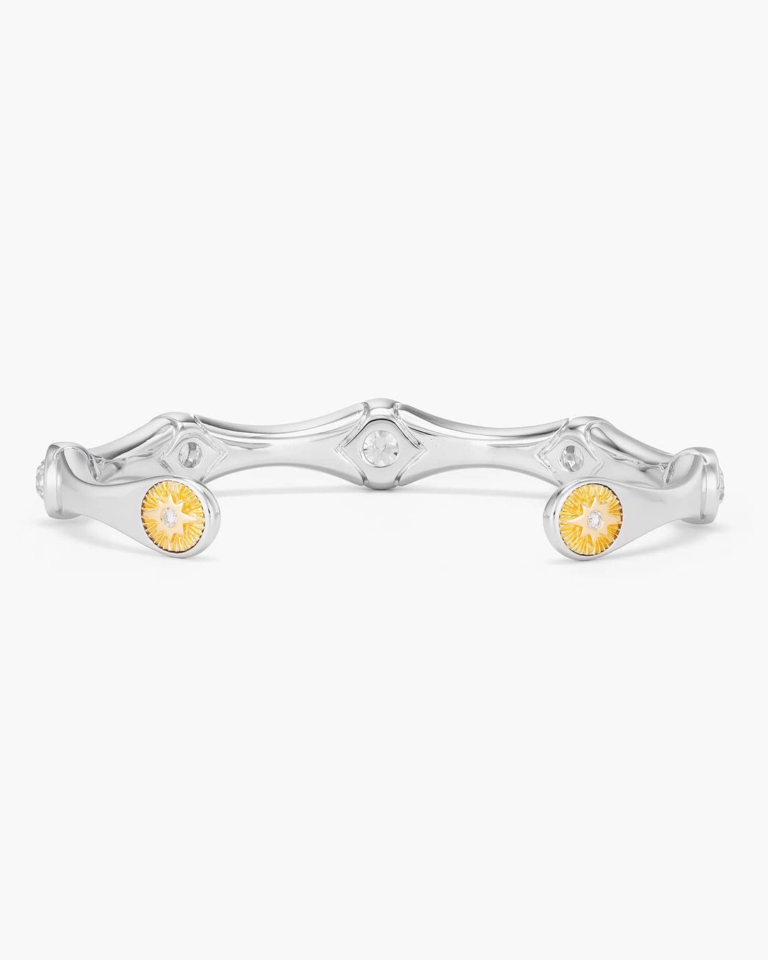 Old European Cut Diamond Bamboo Bangle – Ronald Abram