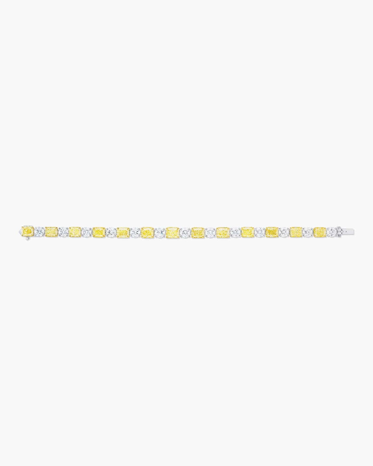 Radiant Cut Yellow and White Diamond Bracelet (1.00 carat)