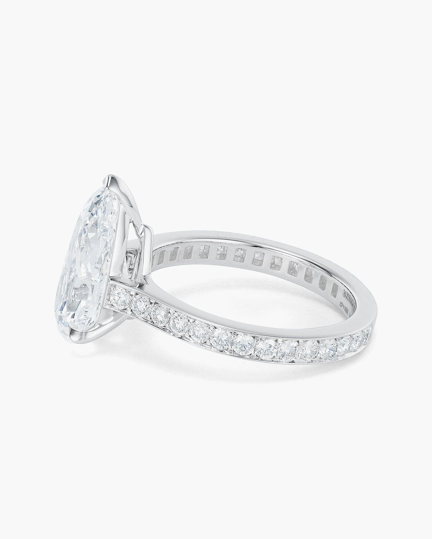 3.52 carat Pear Shape Diamond Ring