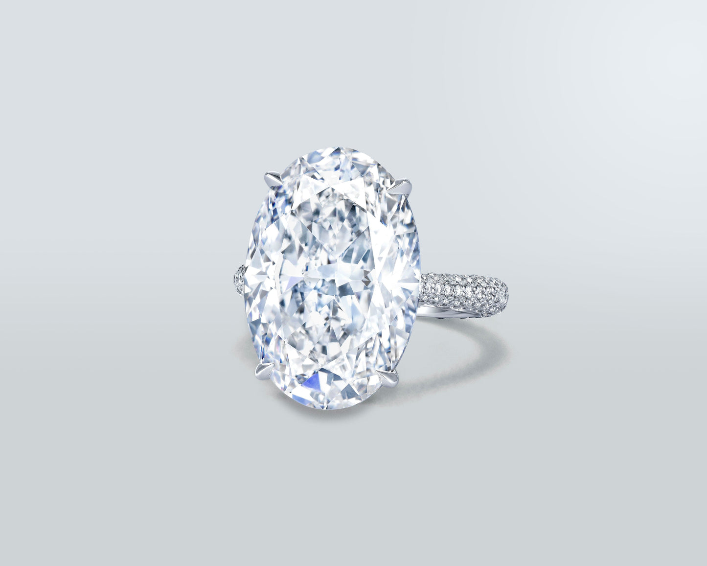 13.29 carat Oval Shape Diamond Ring