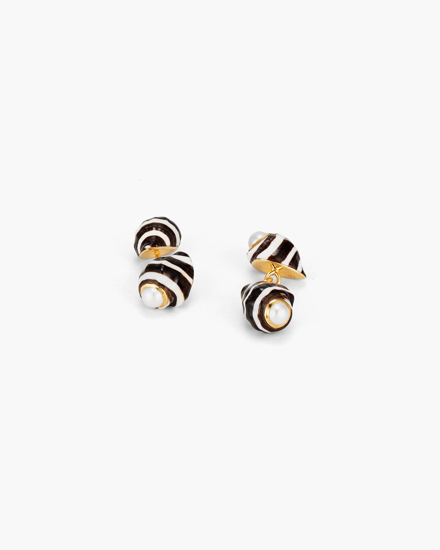Engina Shell and Pearl Cufflinks