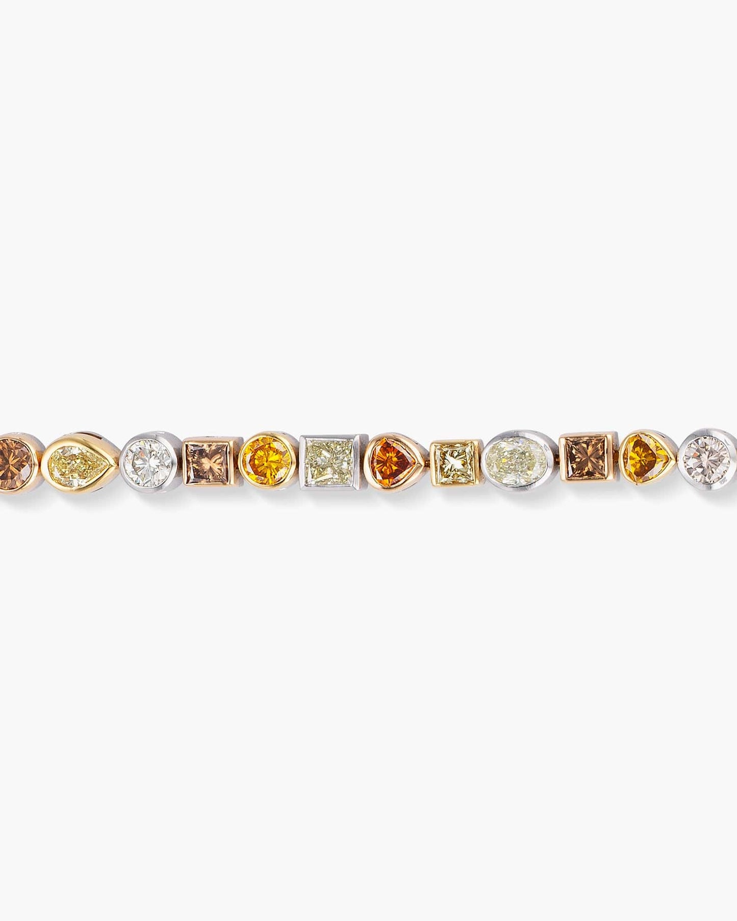 Buy 1 Ct. Tw Diamond Bracelet, Oval Open Link Fancy Ladies Diamond Bracelet,  14 Kt. White Gold Ladies Bracelet Online in India - Etsy