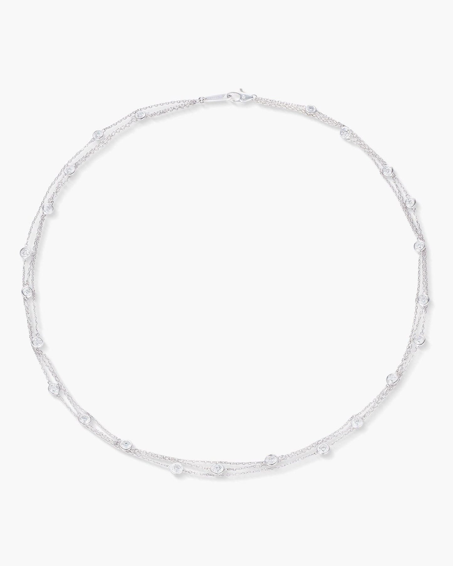 Round Brilliant Cut Diamond Necklace, 2.28 carats