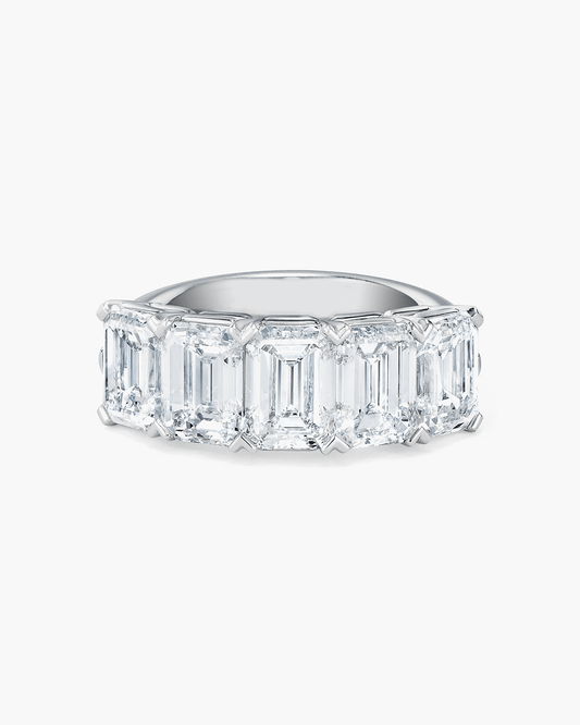 Emerald Cut Diamond Half Eternity Ring (1.00 carat)