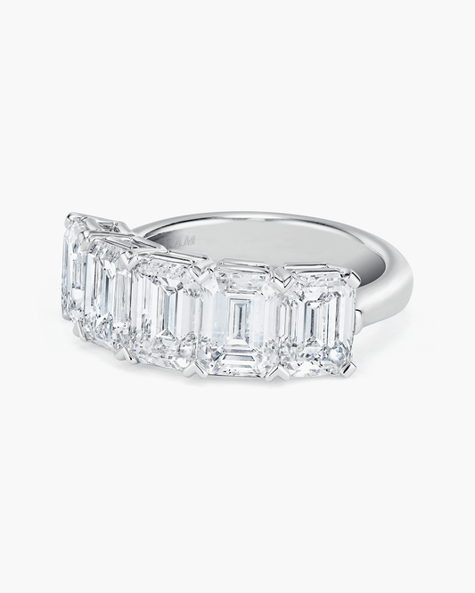Emerald Cut Diamond Half Eternity Ring (1.00 carat)