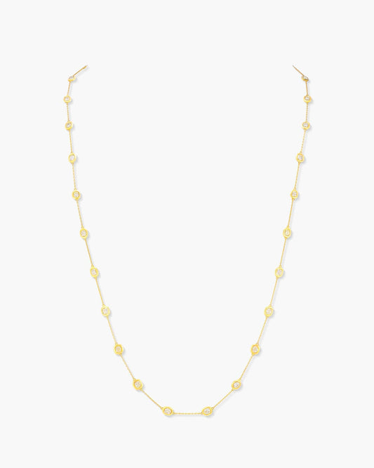 Fancy Shaped Yellow Diamond Necklace, 5.74 carats