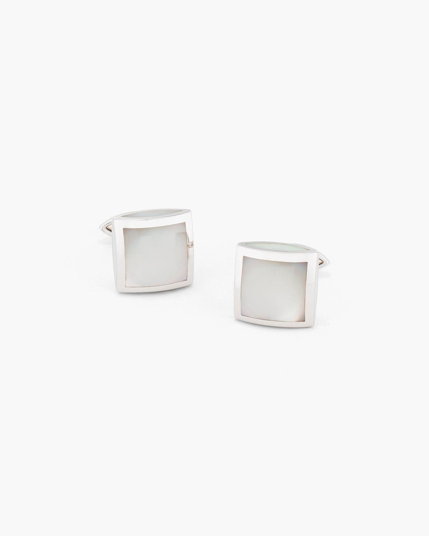Mother of Pearl Convex Square Cufflinks