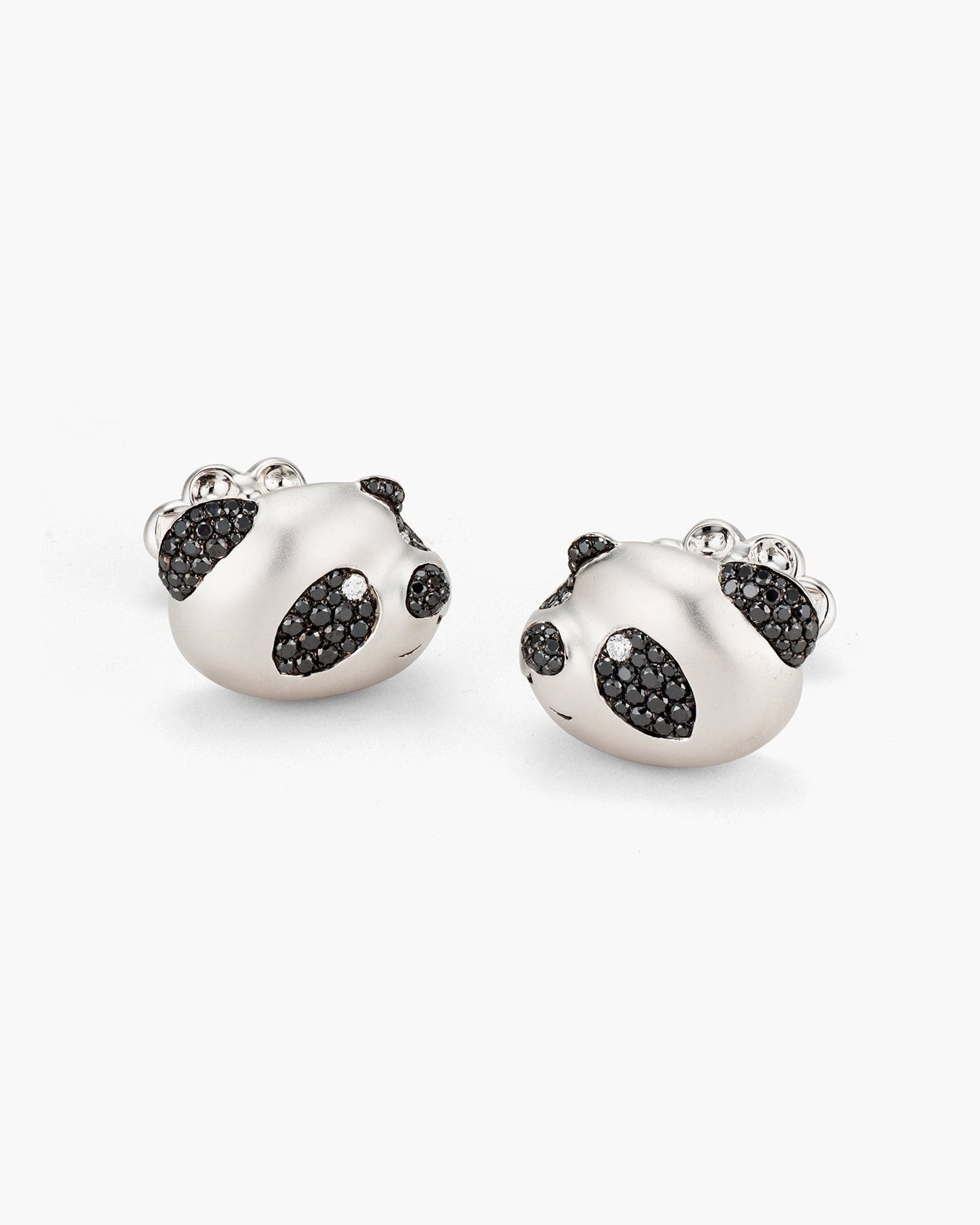 Black and White Diamond Panda Cufflinks