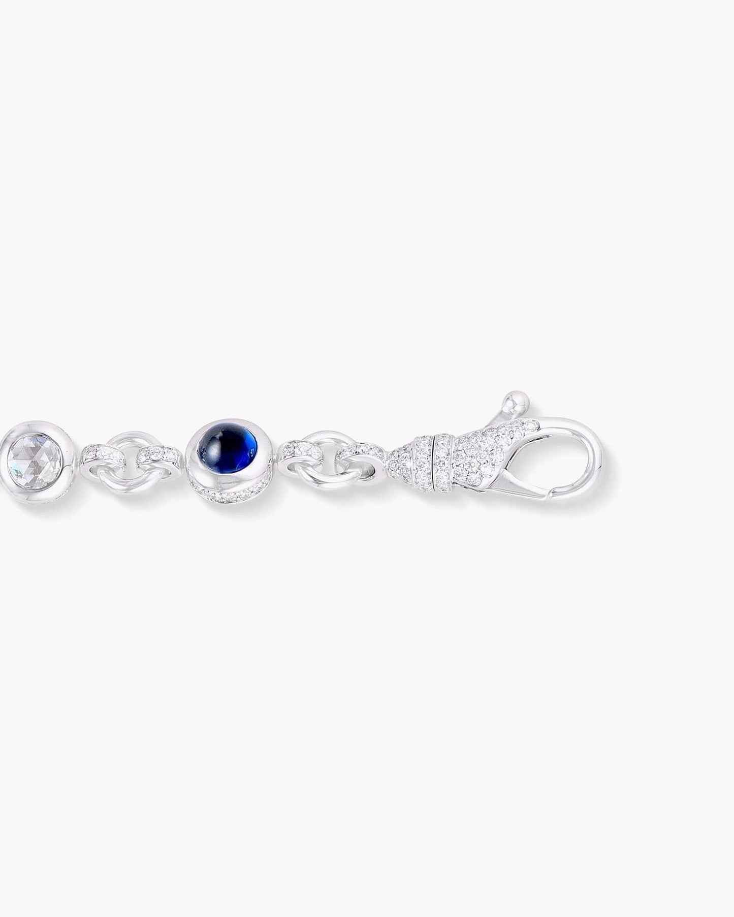 Cabochon Sapphire and Diamond Bracelet