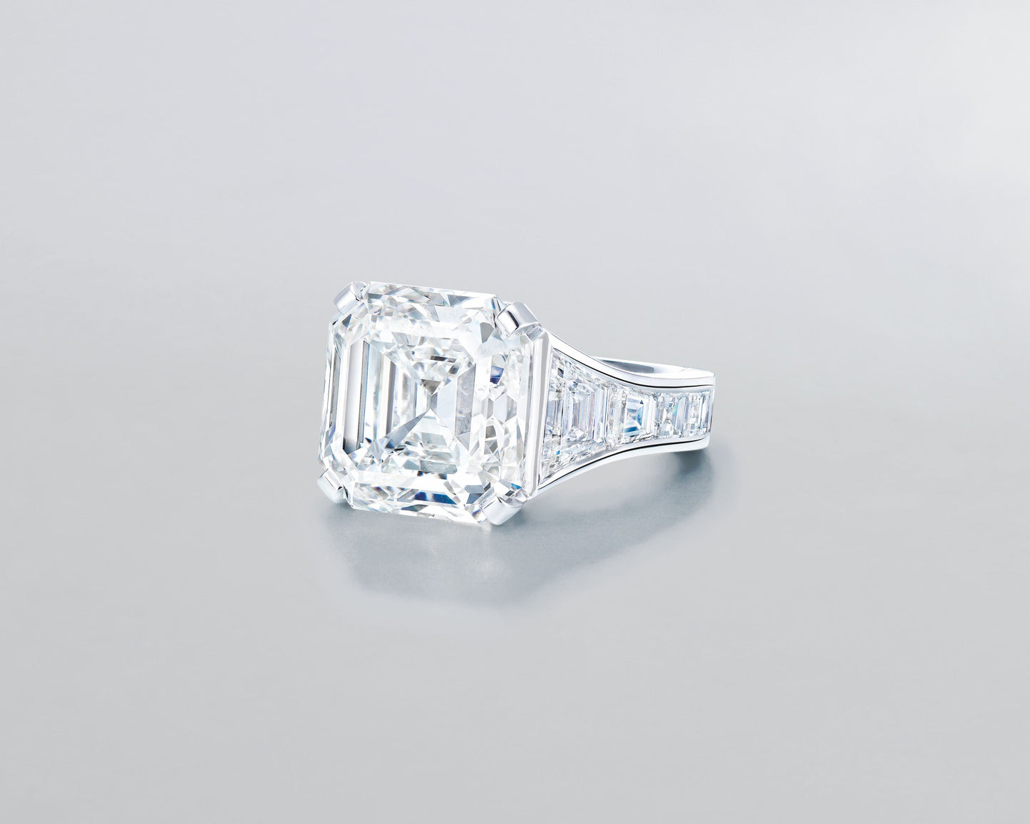11.71 carat Asscher Cut Diamond Ring