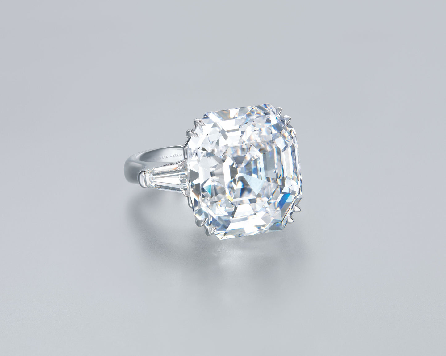 6.05 Carat Asscher Cut Diamond Ring - GIA K VS1