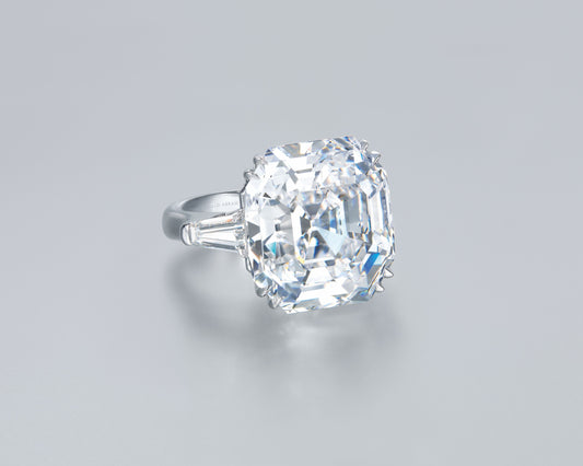 30.06 carat Asscher Cut Diamond Ring
