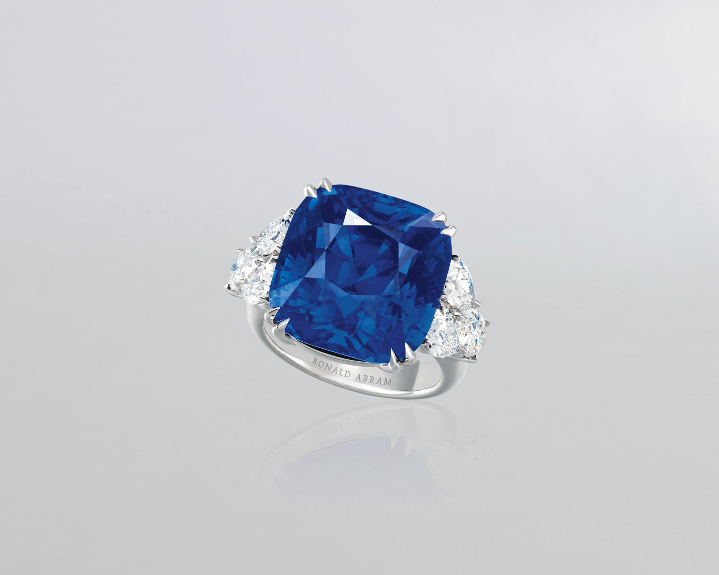 21.32 carat Cushion Cut Ceylon Sapphire Ring